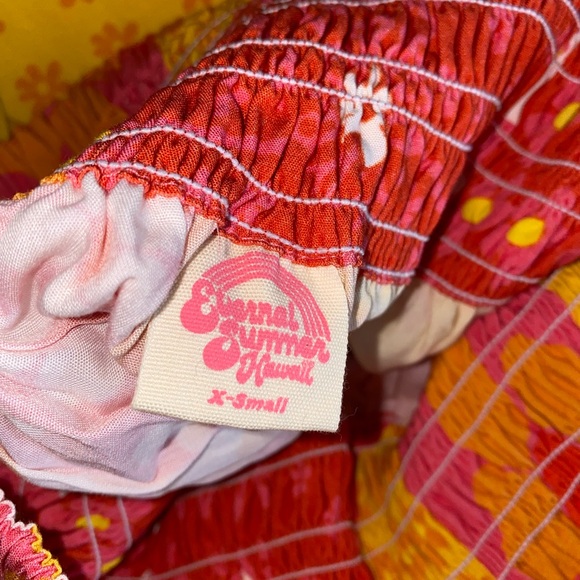 Eternal Summer - Beverly Skirt in Pink Pua Patches BNWOT - Picture 2 of 2